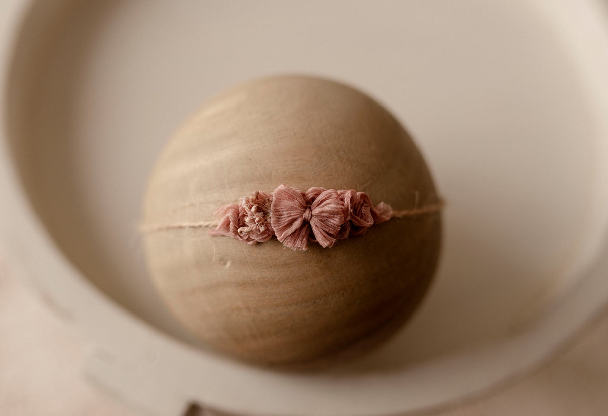Ballet Rose bow tieback by Olive & Lace