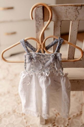 Bluebell dress with rag bow halo set by Olive & Lace