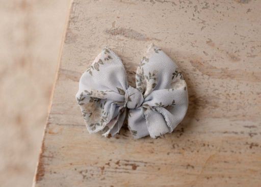Dusty Blue Rose Bow