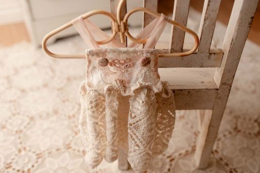 Petal Patch dress for baby photos by Olive & Lace