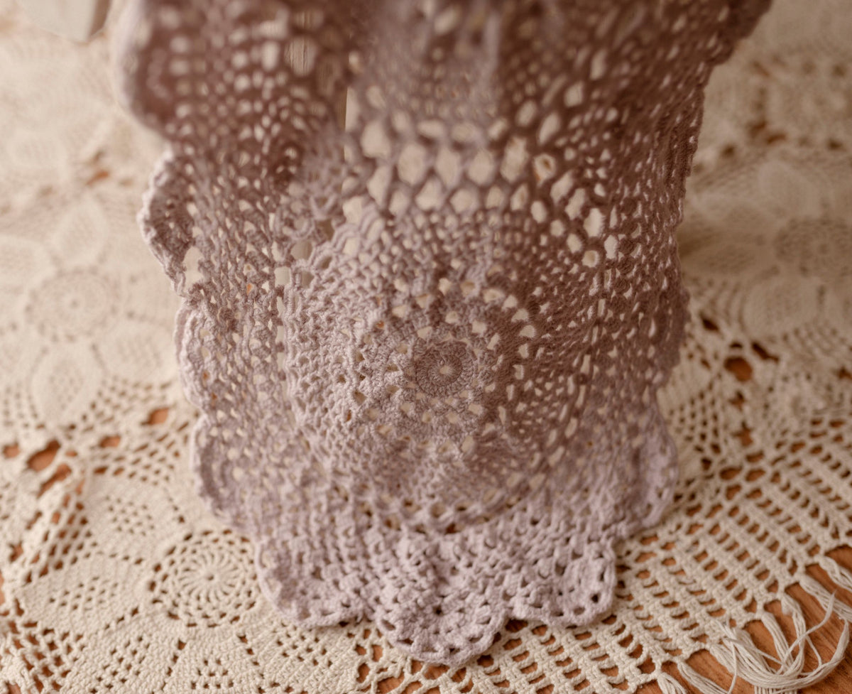 Lilac with Floral Sitter Tieback + Lilac Newborn Halo Collection