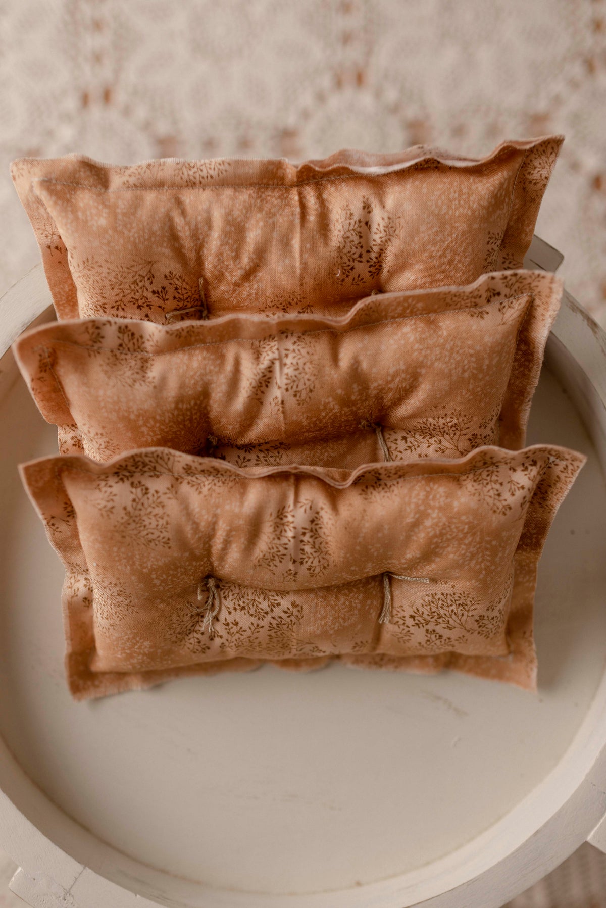 Rustic Nude Pillow + Micro Heart