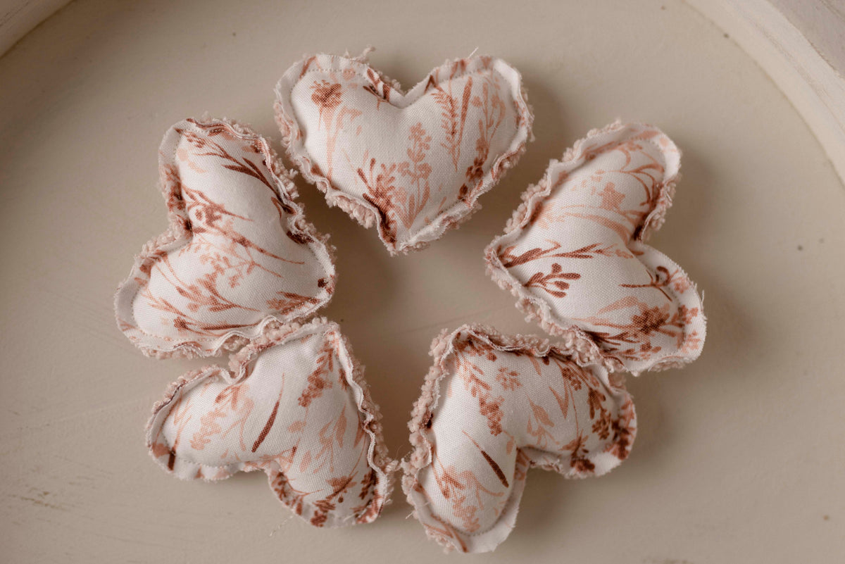 Rosie Floral Pillow + Micro Heart