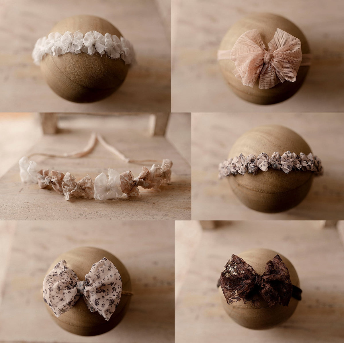 Sitter Tiebacks, Halos & Hair Clips