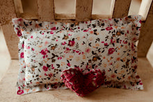 Load image into Gallery viewer, Orchard Bloom Pillow, Mircro Heart &amp; Tieback Set
