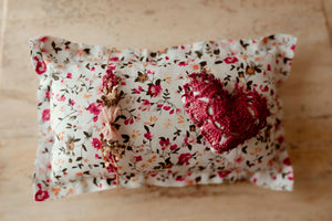 Orchard Bloom Pillow, Mircro Heart & Tieback Set