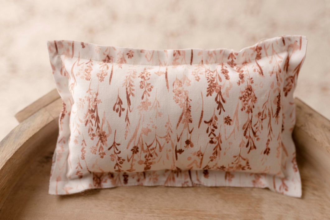 Mauve Floral Pillow