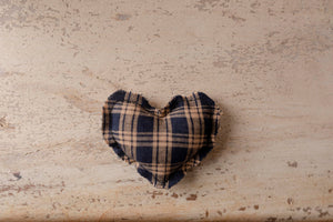 Plaid Micro Heart
