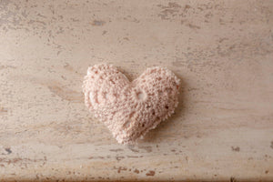 Mauve Floral Micro Heart
