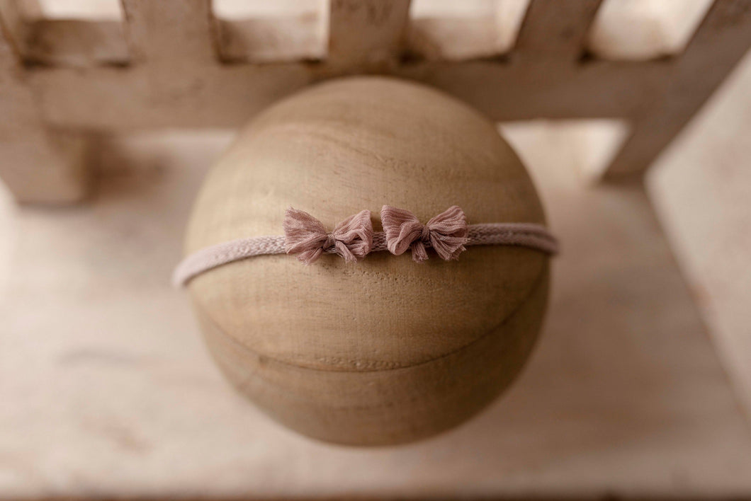 Mauve 2 Bow Tieback