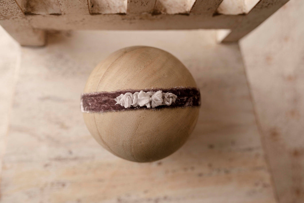 Plum with Lavender Bow on Velvet
