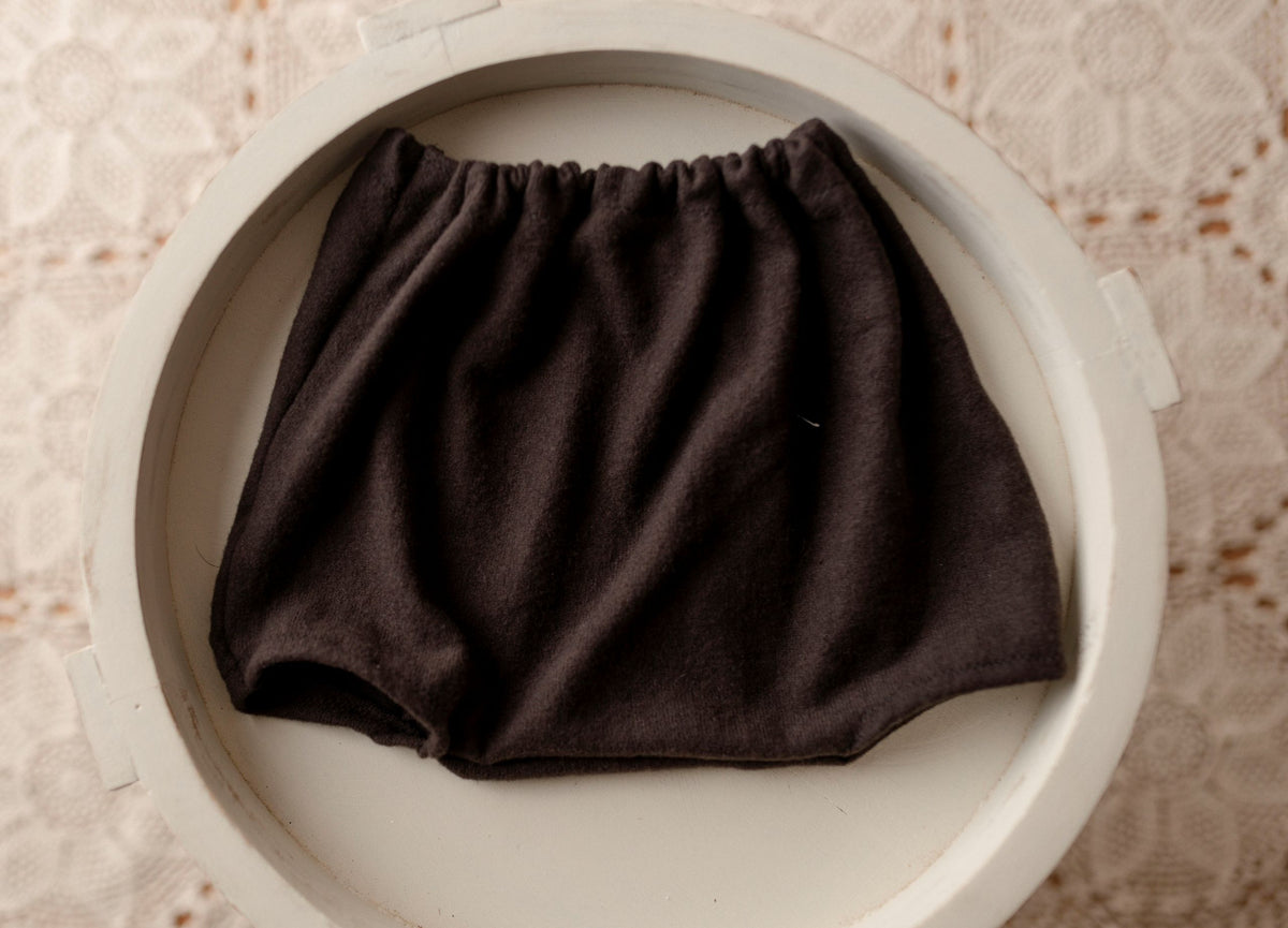 Chocolate sitter diaper cover by Olive & Lace