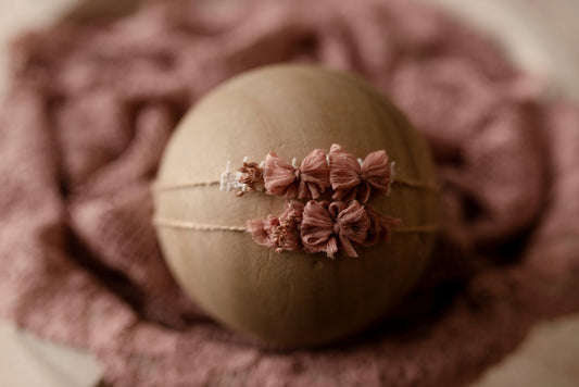 Ballet Rose collection with 2 tiebacks and layer by Olive & Lace