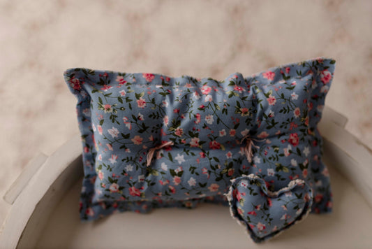 Sweet Blossom pillow with micro heart by Olive & Lace