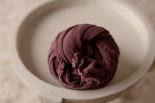 Load image into Gallery viewer, Chocolate Mauve Cheesecloth Wrap

