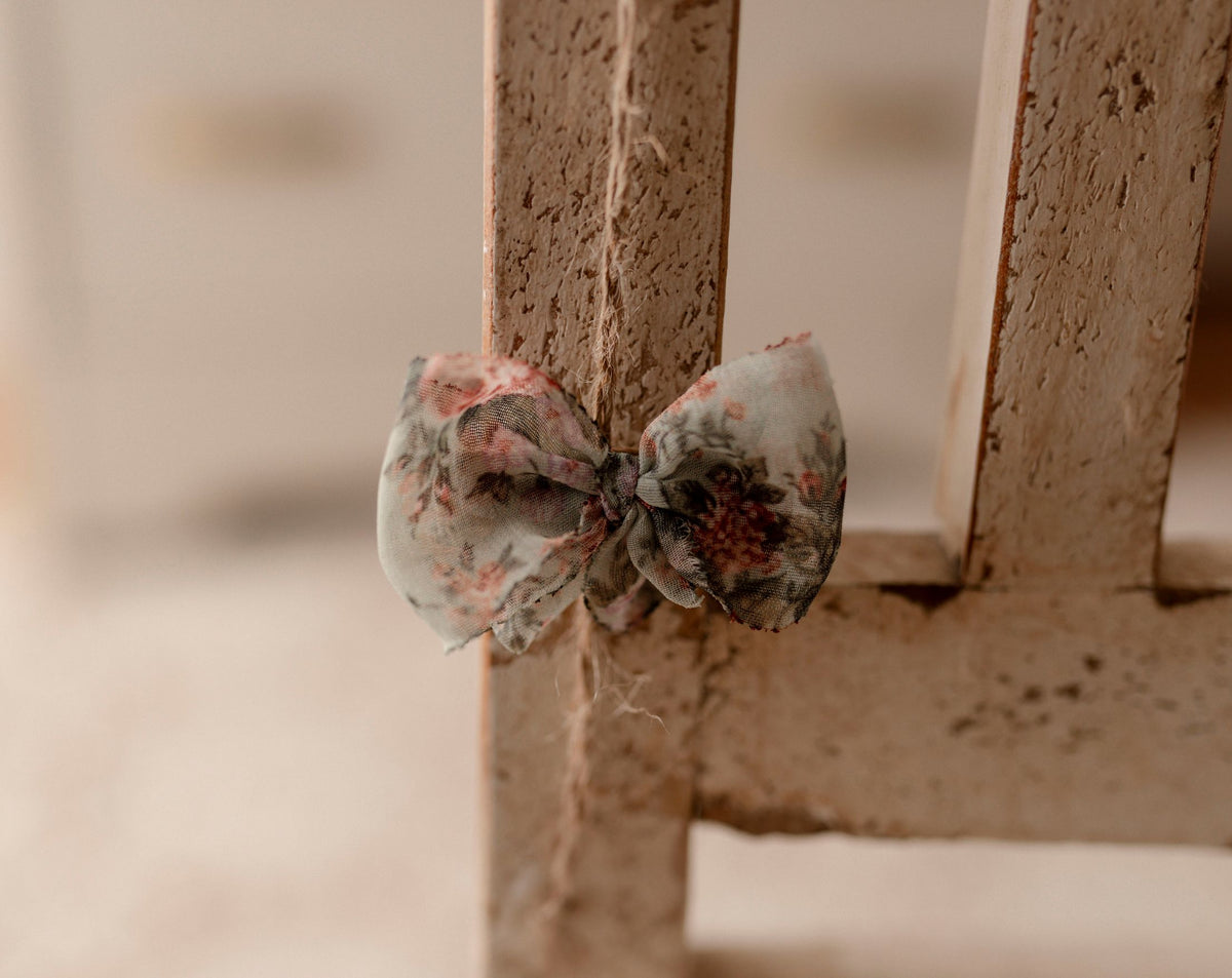 Garden Darling 2 inch bow clip by Olive & Lace