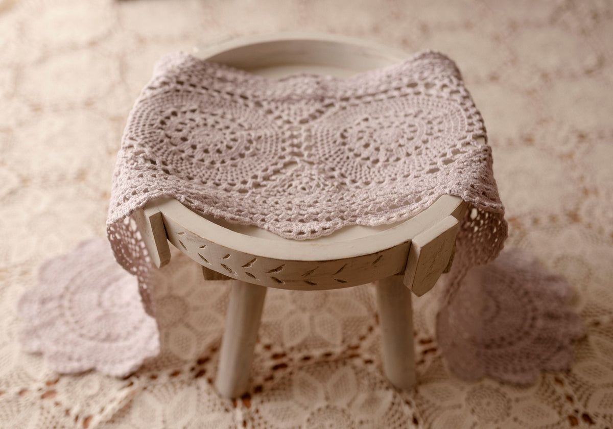 Lilac with Floral Sitter Tieback + Lilac Newborn Halo Collection