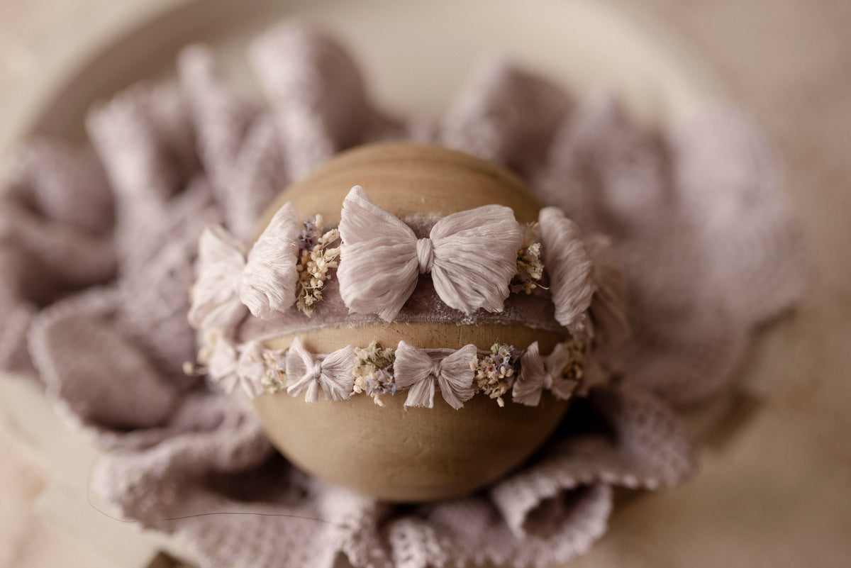 Lilac with Sitter Bow Halo + Lilac Newborn Halo Collection