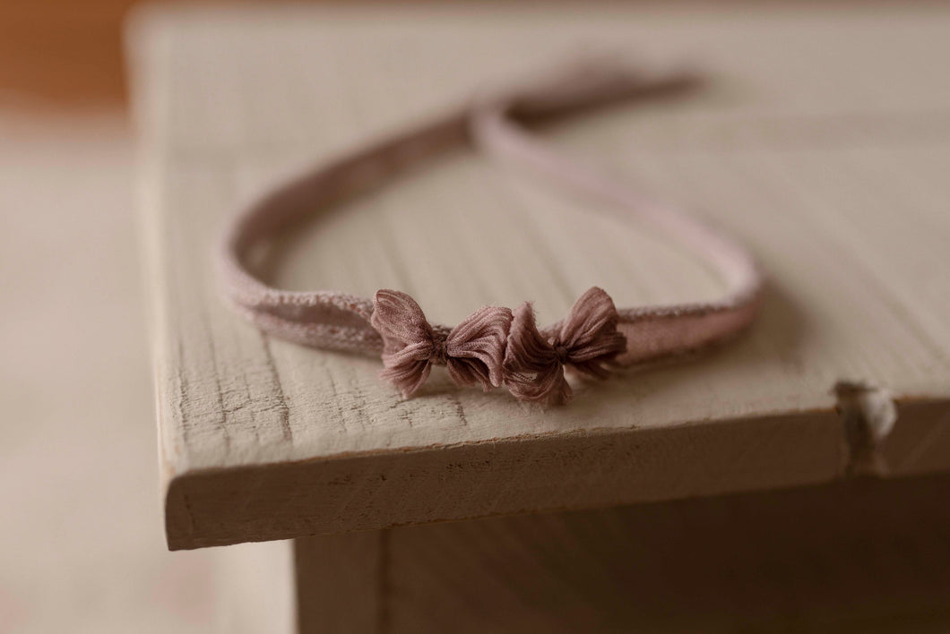 Mauve 2 Bow Tieback