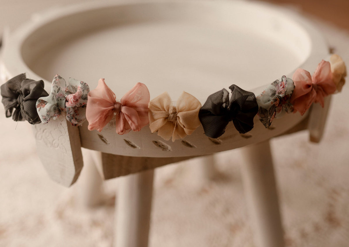 Meadow Bloom rag bow halo for toddlers and kids by Olive & Lace