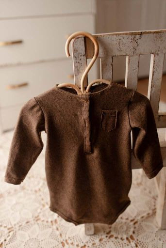 Rusty Mocha sitter onesie by Olive & Lace