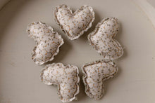 Load image into Gallery viewer, Organic Floral Pillow  + Micro Heart
