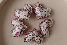 Load image into Gallery viewer, Raspberry Floral  Pillow + Micro Heart
