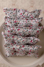 Load image into Gallery viewer, Raspberry Floral  Pillow + Micro Heart
