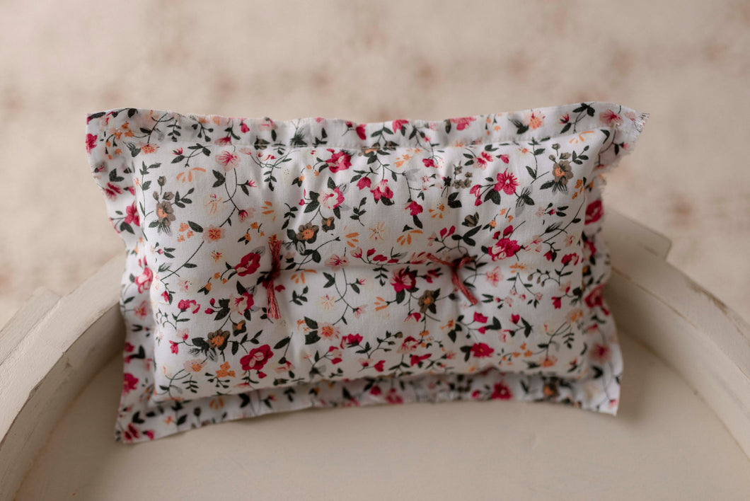 Raspberry Floral  Pillow