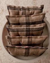 Load image into Gallery viewer, Floral &amp; Plaid Double Sided Pillow + Micro Heart
