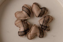 Load image into Gallery viewer, Floral &amp; Plaid Double Sided Pillow + Micro Heart
