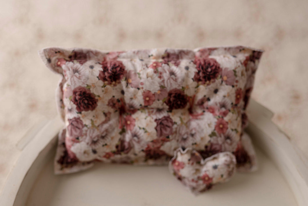 Roses Pillow + Micro Heart