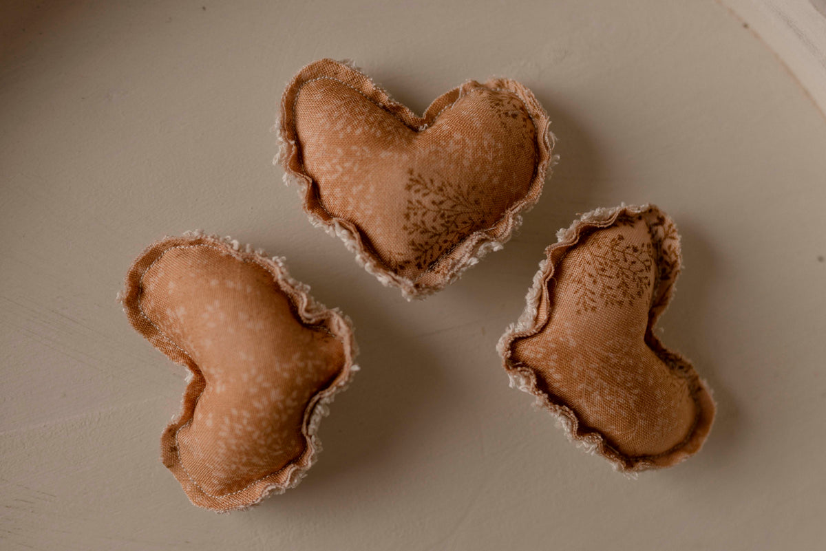 Rustic Nude Pillow + Micro Heart