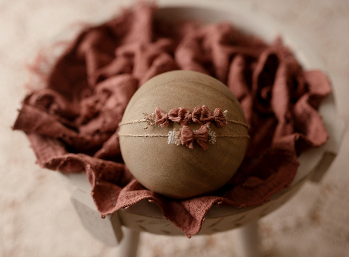 Canyon Rose collection with 2 tiebacks and layer by Olive & Lace