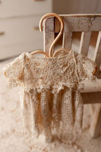Forget Me Not dress for baby photos by Olive & Lace